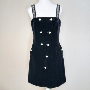 FIVE PLUS Velvet Dress Black Size Medium